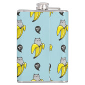 Kat in bananen heupfles (Achterkant)