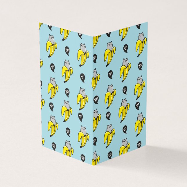 Kat in bananen kaart (Buitenkant)