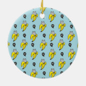 Kat in bananen keramisch ornament (Achterkant)