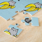 Kat in bananen legpuzzel (Zijkant)