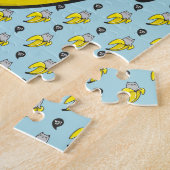 Kat in bananen legpuzzel (Zijkant)