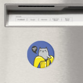 Kat in bananen magneet (Insitu (Vaatwasser))