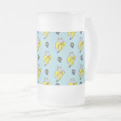 Kat in bananen matglas bierpul (Voorkant rechts)