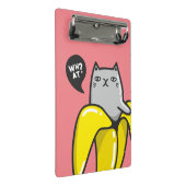Kat in bananen mini klembord (Schuin)
