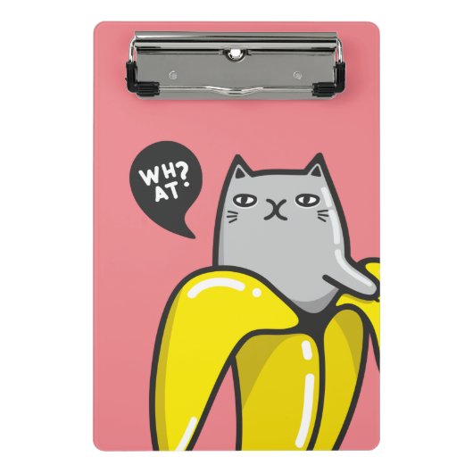 Kat in bananen mini klembord (Voorkant)