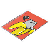 Kat in bananen notitieboek (Linkerzijde)