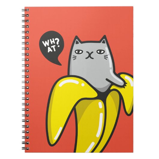Kat in bananen notitieboek (Voorkant)