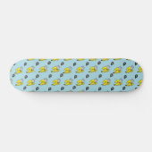 Kat in bananen persoonlijk skateboard (Horizontaal)