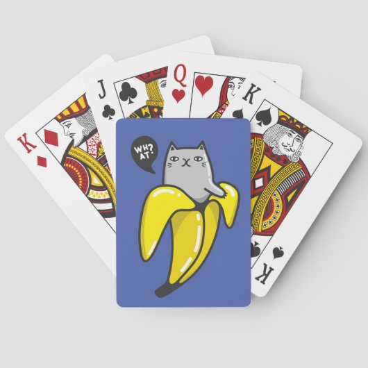Kat in bananen pokerkaarten (Achterkant)