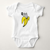 Kat in bananen romper (Voorkant)