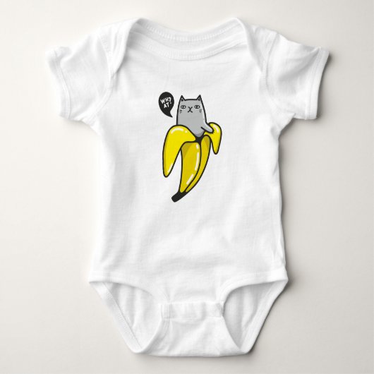 Kat in bananen romper (Voorkant)
