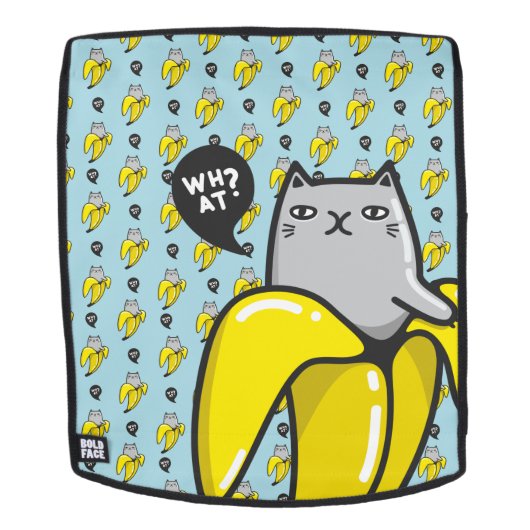 Kat in bananen rugtassen (Verwijderbaar gezicht)
