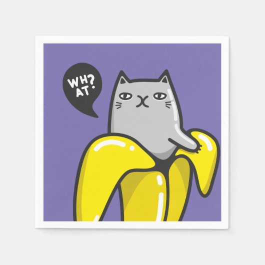 Kat in bananen servet (Voorkant)