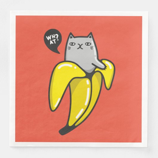 Kat in bananen servet (Voorkant)