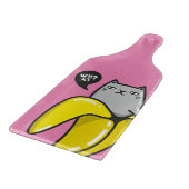 Kat in bananen snijplank (Hoek)