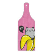 Kat in bananen snijplank (Voorkant)