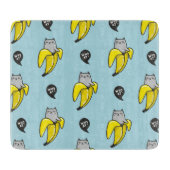 Kat in bananen snijplank (Voorkant)