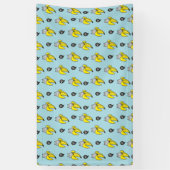 Kat in bananen spandoek (Verticaal)