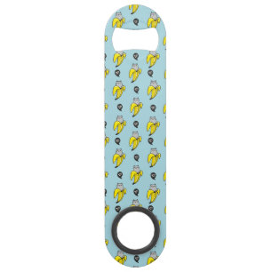 Kat in bananen speed flessenopener