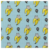 Kat in bananen stof (Close Up)