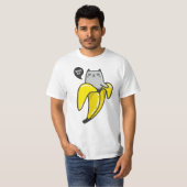 Kat in bananen t-shirt (Voorkant volledig)