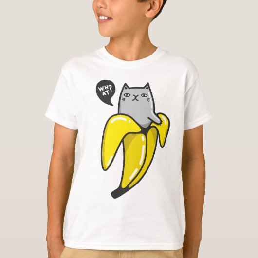 Kat in bananen t-shirt (Voorkant)