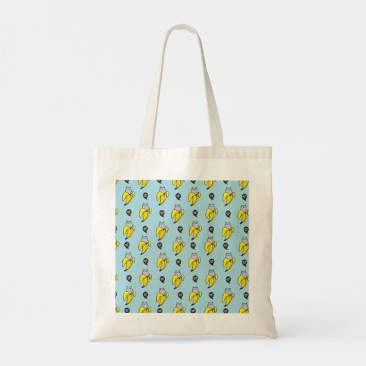 Kat in bananen tote bag (Achterkant)