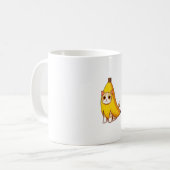 Kat in bananenkostuum koffiemok (Voorkant links)