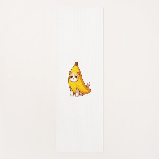 Kat in bananenkostuum yogamat (Voorkant)