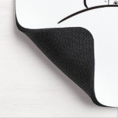 Kat in bed muismat, schattige kat in bed muismat (Hoek)