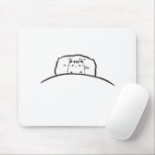 Kat in bed muismat, schattige kat in bed muismat (Met muis)