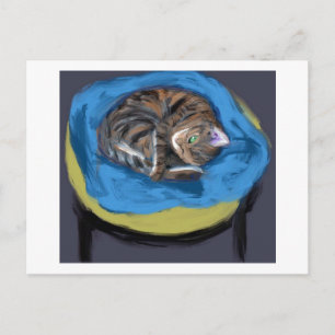 Kat in Bed, Suzanne Valadon Briefkaart