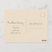 Kat in beweging | Verhuizen naar huis Briefkaart (Achterkant)