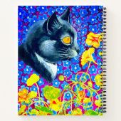 Kat in bloemen notitieboek (Achterkant)