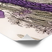 Kat in bloemen perfect poster (Hoek)