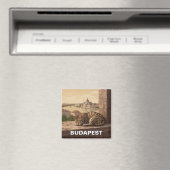 Kat in Boedapest Hongarije Parlementsgebouw Reizen Magneet (Insitu (Vaatwasser))