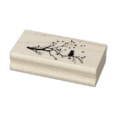 Kat in boom silhouet rubberstempel (Stempel)