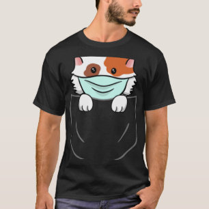 Kat in borstzak borstzak Dierlijk gezichtsmasker T-shirt