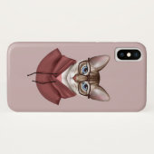 Kat in bril Case-Mate iPhone case (Achterkant (horizontaal))