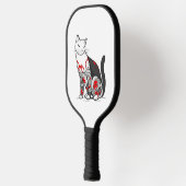 Kat in Cherry Blossom Tattoo Pickleball Paddle (Links)