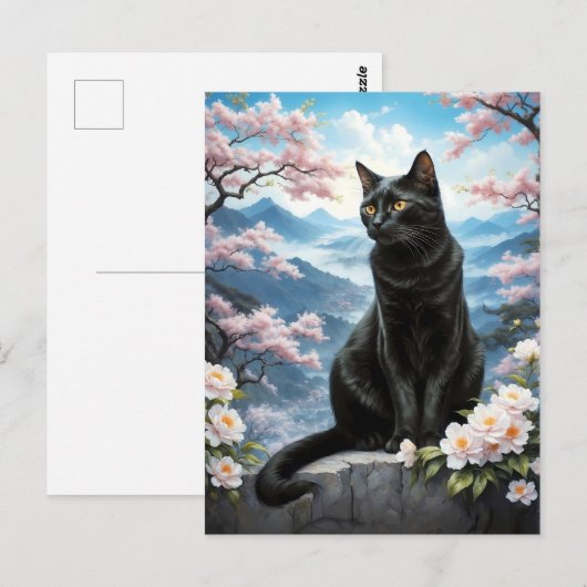 kat in China Briefkaart (Voorkant / Achterkant)