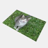 Kat in Clover-Gezegde Hallo Deurmat (Schuin)