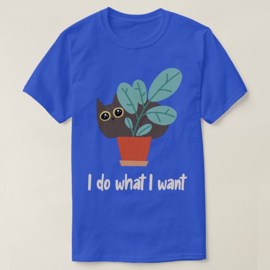 Kat in de bloem ik doe wat ik wil BohoStyle T-shirt (Design voorkant)