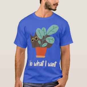 Kat in de bloem ik doe wat ik wil BohoStyle T-shirt