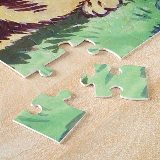 Kat in de bloem, Louis Wain Legpuzzel (Zijkant)