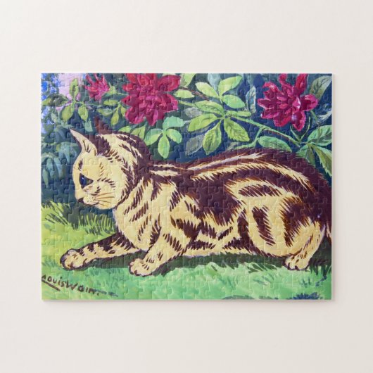 Kat in de bloem, Louis Wain Legpuzzel (Horizontaal)