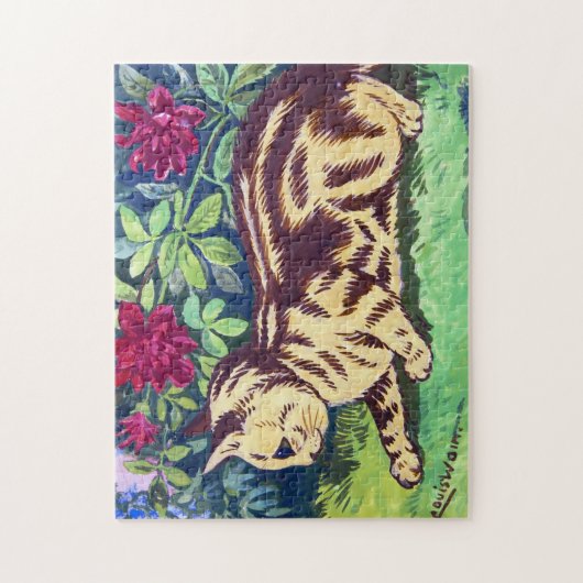 Kat in de bloem, Louis Wain Legpuzzel (Verticaal)