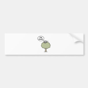 Kat in de boom bumpersticker