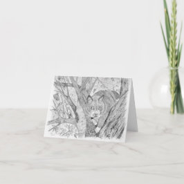 Kat in de boom kaart