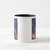 Kat in de bossen mok (Midden)